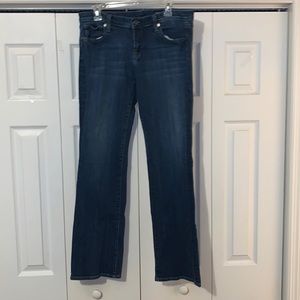 Dark blue flare leg jeans size 13